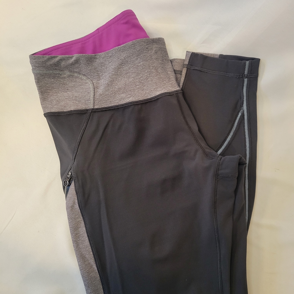 lululemon athletica Gray and Pink Leggings